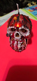 LARGE SKULL CANDLE