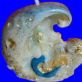 MERMAID UNDER THE CURL IN THE OCEAN